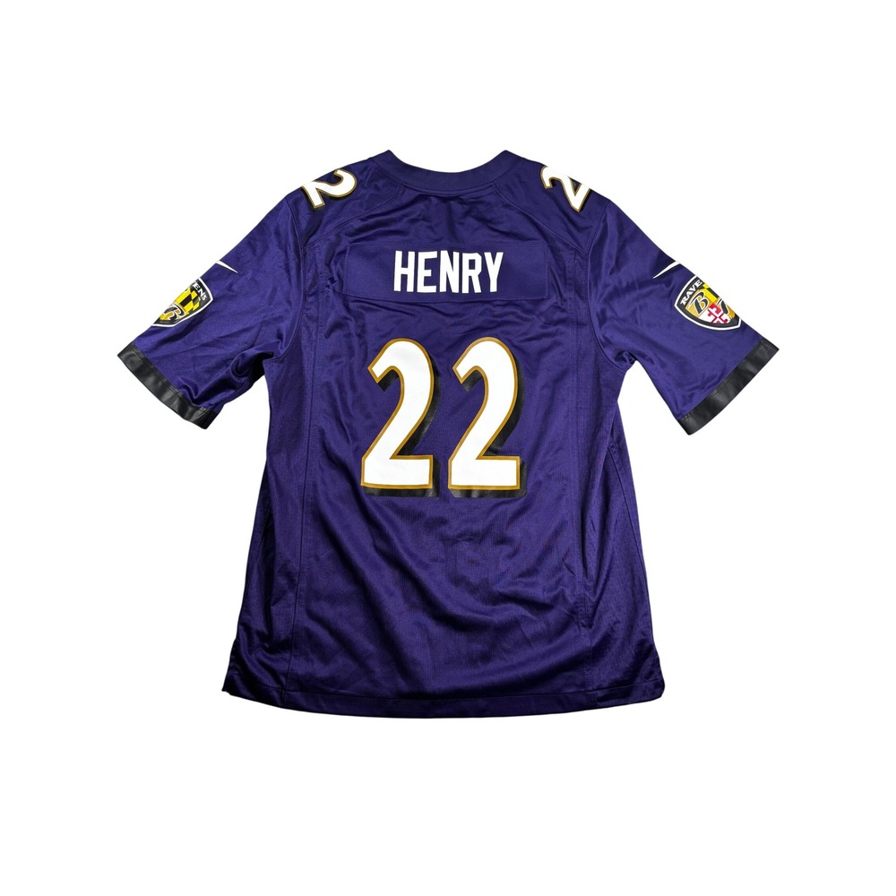 Nike Baltimore Ravens Derrick Henry 22 Jersey Mens Large Purple NFL Football - Picture 2 of 4